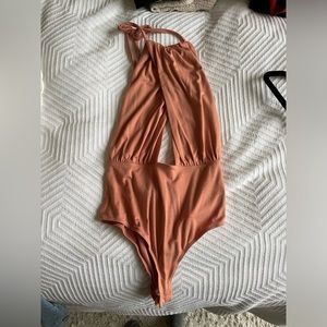 Peach bodysuit